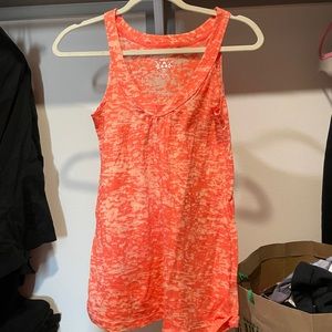 Reebok orange tie dye tank top camisole v neck